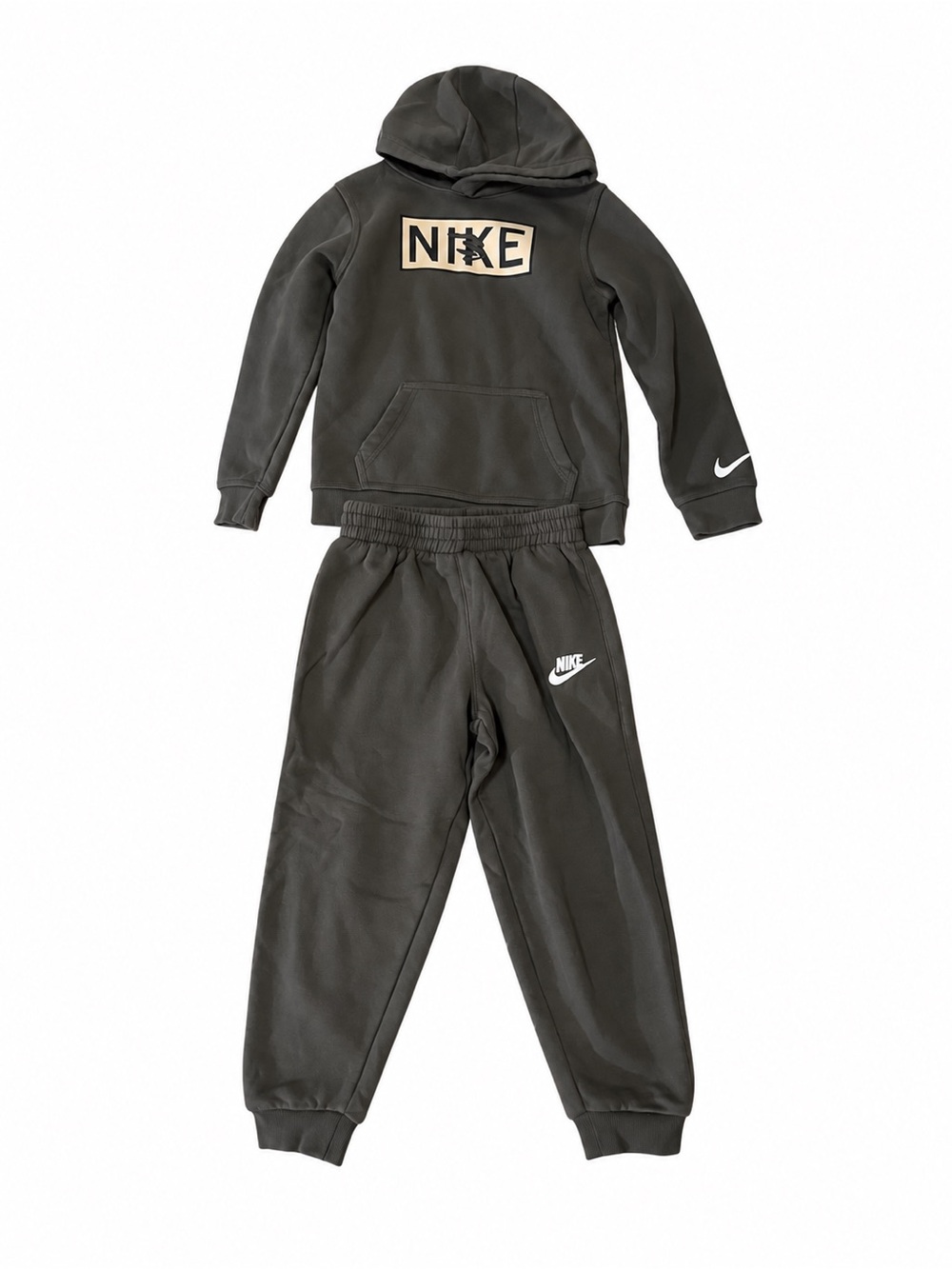 Nike Kids Olive Green Hoodie & Joggers Set